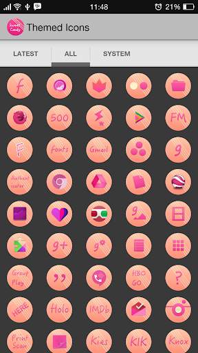 Sweet Candy Free - Icon Pack screenshot 4