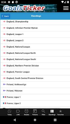 Goals Ticker - Canlı skorlar screenshot 2