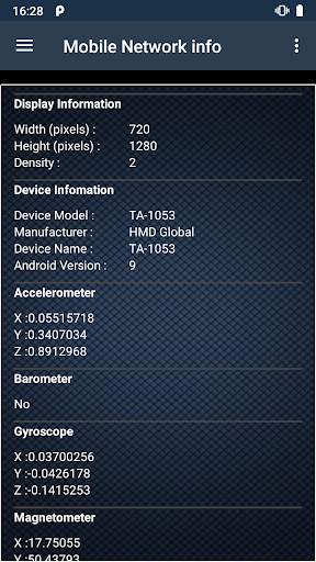 Mobile and Network info screenshot 2