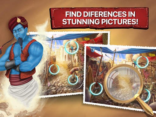 Find The Differences Game 🧐 Magic Lamp Theme screenshot 2