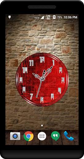 Red Clock Live Wallpaper screenshot 2