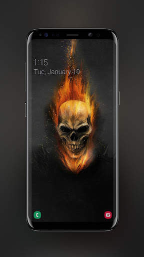 Fire Skull Wallpaper screenshot 7