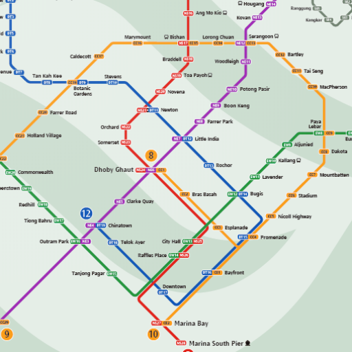Offline Singapore Metro Map icon