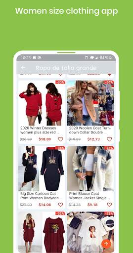 Plus size clothing, Shopping online plus size app screenshot 5