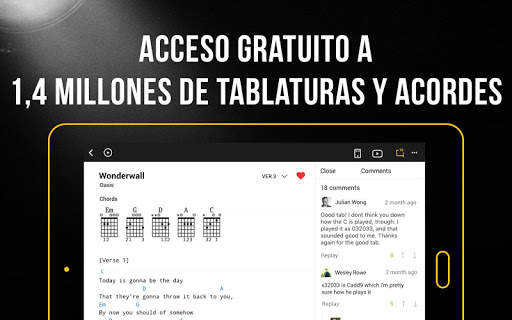 Ultimate Guitar: guitarra acordes & Tabs screenshot 1