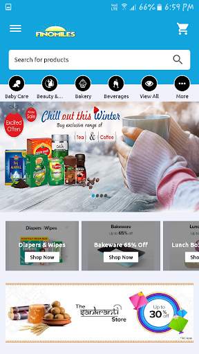 Finomiles Online Shopping App screenshot 2