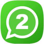 Two account for WhatsApp logo