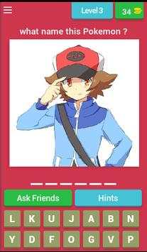 Guess The Pokémon and characters all gen Quiz 2018 screenshot 8