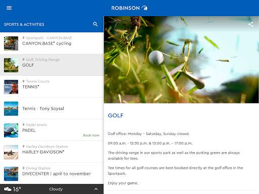 ROBINSON App screenshot 1