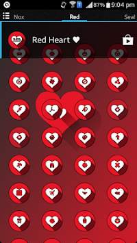 Red Hearts Icon Pack (Free) screenshot 3