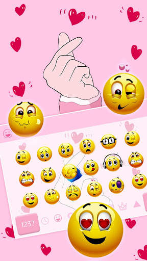 Finger Heart Love Keyboard screenshot 3