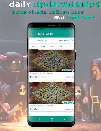 CocMap - Pro Base for Top Clasher 4 تصوير الشاشة