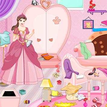 Princess Messy Room Clean Up screenshot 1