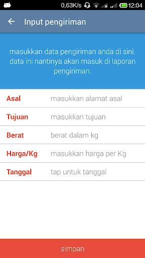 Ongkos Kirim JNE screenshot 3