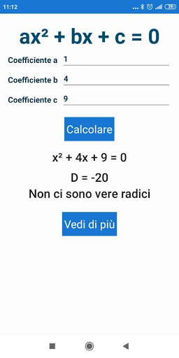 Equazione quadratica screenshot 5