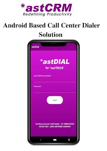 astDial - Mobile Cloud Dialer screenshot 1
