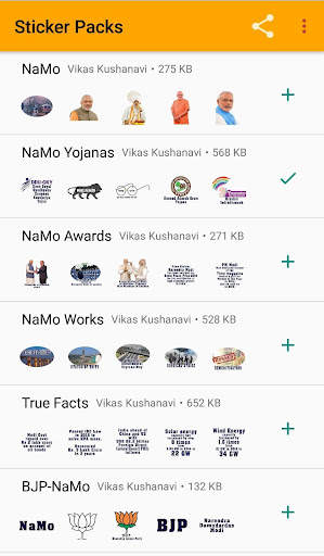 NaMo Stickers for Whatsapp screenshot 1