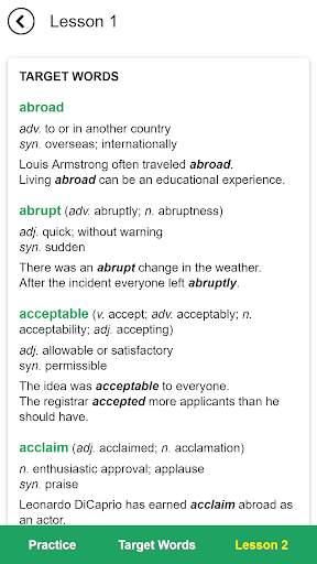 Essential Words for the TOEFL (7th edition) screenshot 3