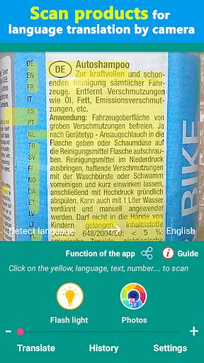 Language Translator - Translate directly Camera screenshot 2