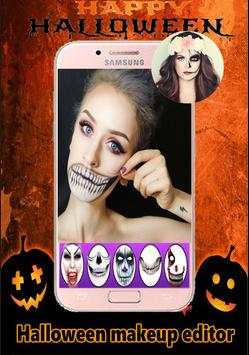 Halloween Makeup Photo Editor screenshot 1