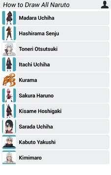 How to Draw All Naruto screenshot 5