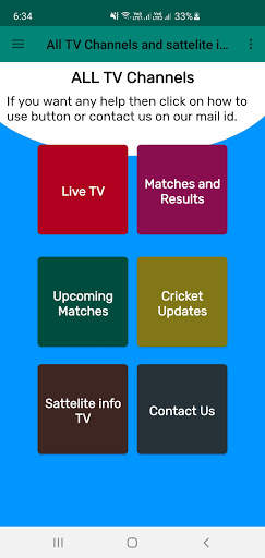 All TV Channels and cricket line screenshot 1