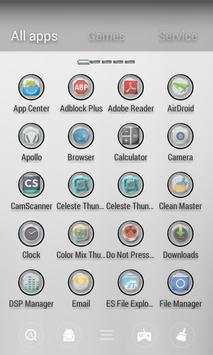Dark GO Launcher Theme screenshot 6