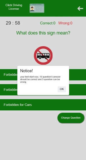 Click Driving License Test screenshot 5