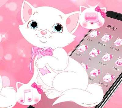 Cute Pink Cat Launcher Theme🐱 screenshot 2