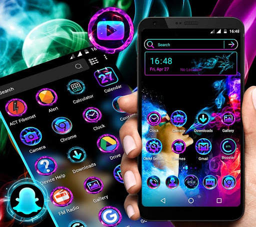 Smoke Colors Launcher Theme screenshot 4