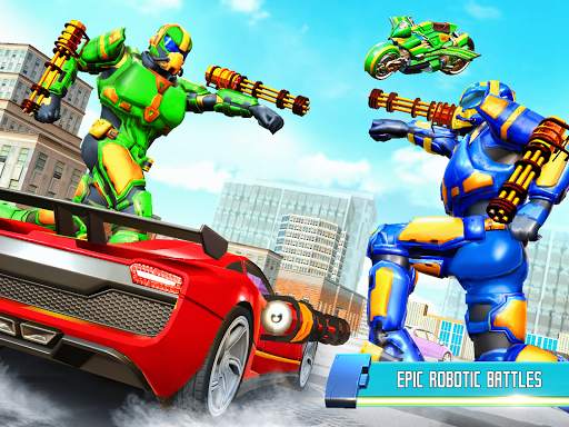 Modern Bus Robot Transform Bike Robot Games screenshot 6