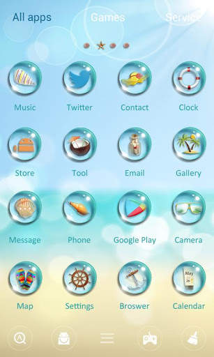 Hello Summer GO Launcher Theme screenshot 3