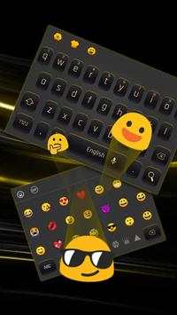 Simple Black Yellow Keyboard screenshot 3