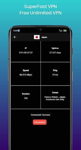 SuperFast VPN Free unlimited vpn worldwide screenshot 6