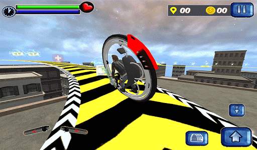 Monowheel Rooftop Simulator screenshot 10