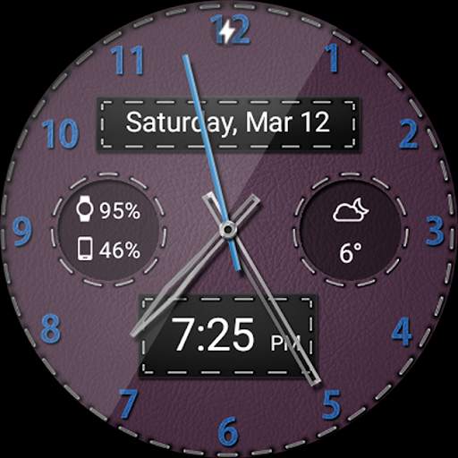 Black Leather HD Watch Face screenshot 16