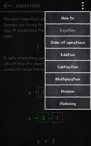 x=1 screenshot 6