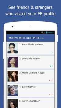 Who Viewed My Facebook Profile - Stalkers Visitors screenshot 4