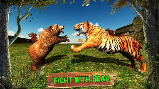 Wild Tiger Family Simulator - Tiger Games screenshot 3