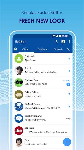 JioChat Messenger & Video Call скриншот 2