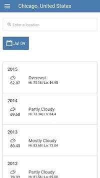 Weather  History screenshot 1