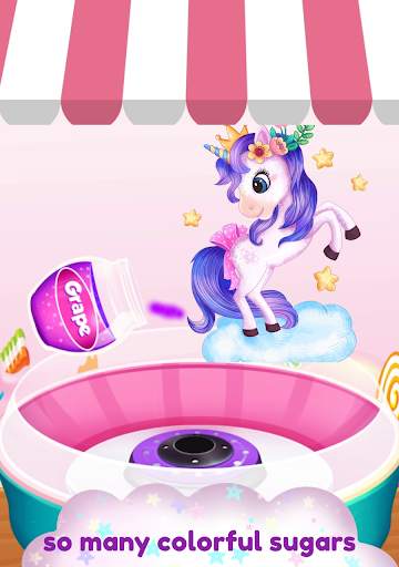 Make & Eat Candy Game: Cute Cotton Candy Games screenshot 2