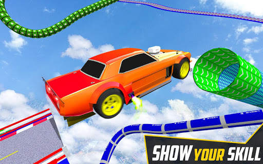 Mega Ramp Car Ultimate Races:Free Impossible Stunt स्क्रीनशॉट 1