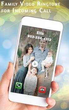 Family Video Ringtone for Incoming Call screenshot 1