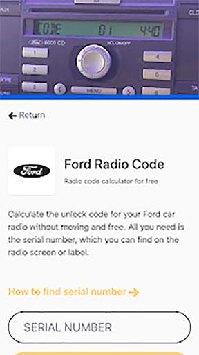 Radio Code ALL Generator - Ford VW Renault Honda screenshot 2