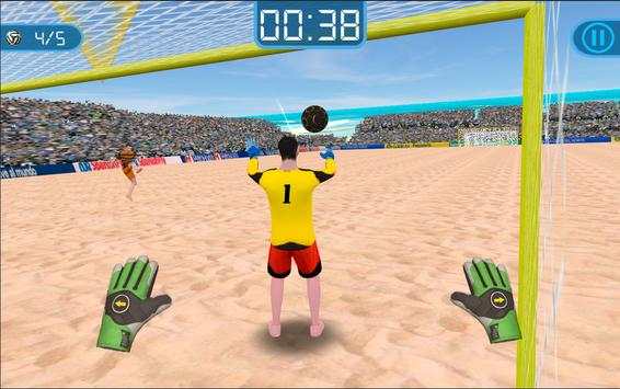 Soccer Goalkeeper - Beach Coast Goalie screenshot 5