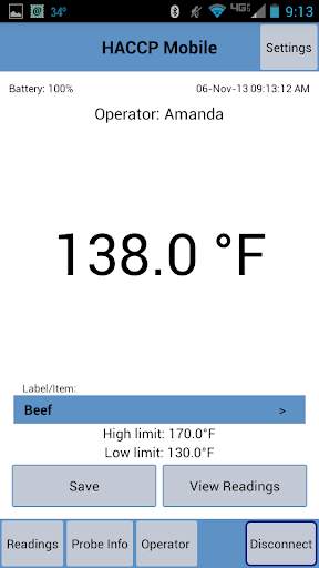 HACCP Mobile screenshot 1