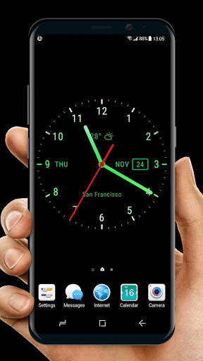 Live Wallpaper with Analog Clock 2018 screenshot 2