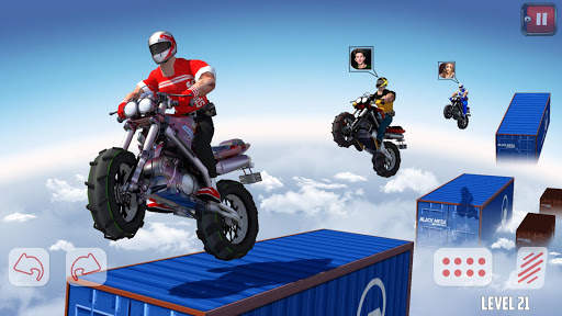 Dirt Bike Roof Top Racing Motocross ATV race games screenshot 3