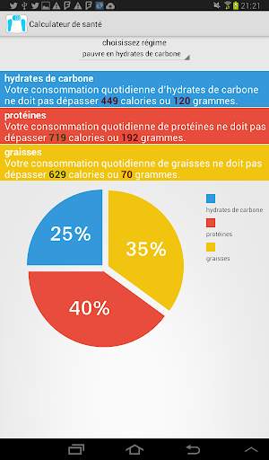Calculateur de santé screenshot 9